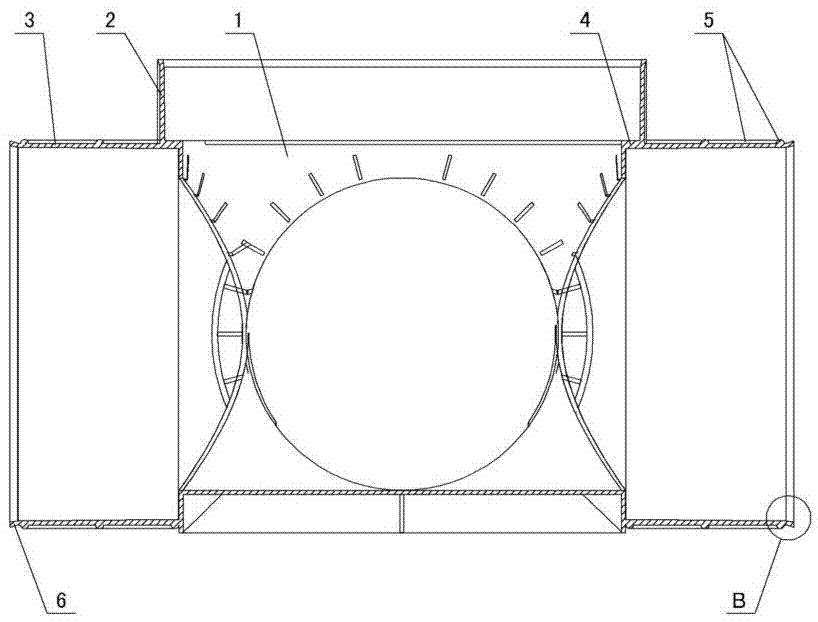 Inspection well of injection molding sewage draining pipe