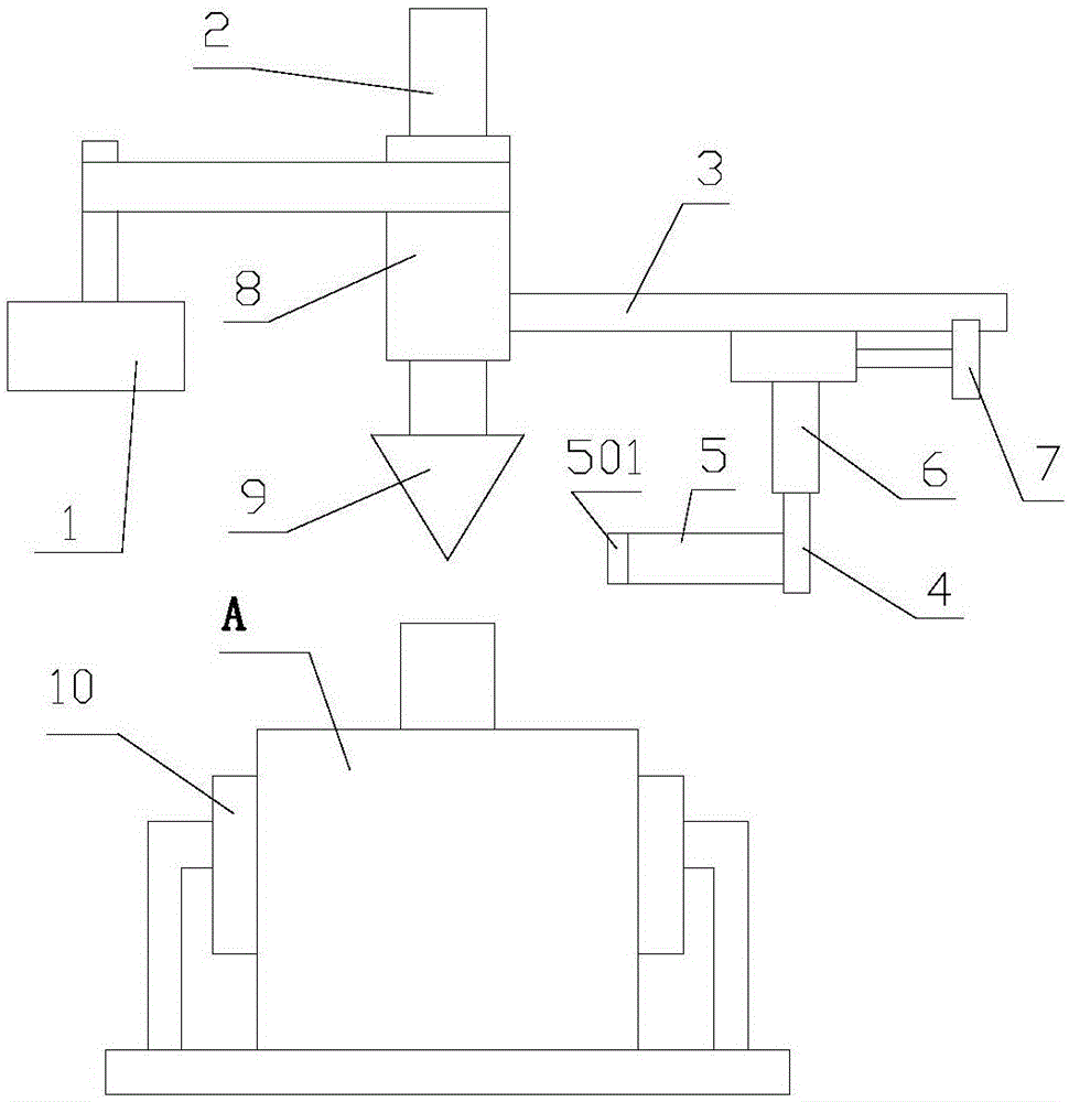 Device for removing oddments on mouth of packaging bottle