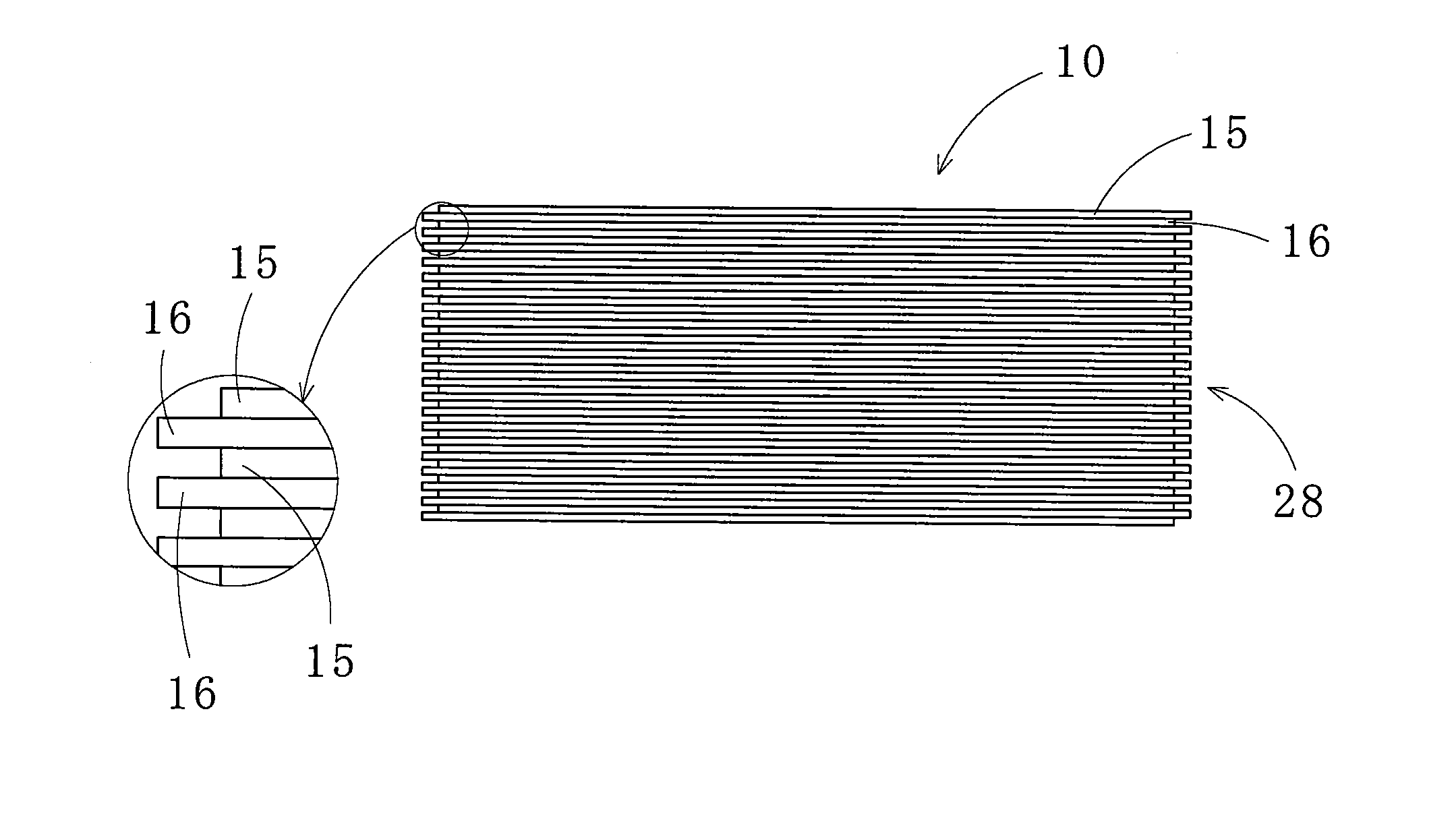 Laminated stator core and method for manufacturing the same