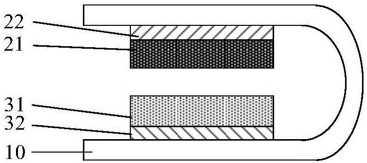 Friction nanometer generator with elastic structure