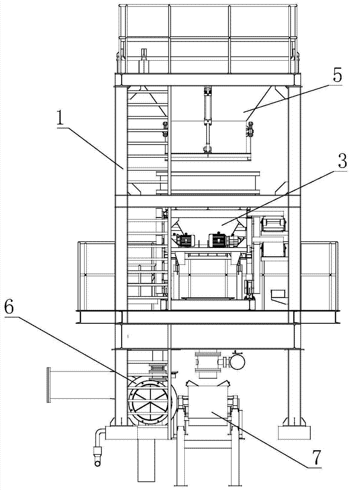 Box type harmless treatment oven