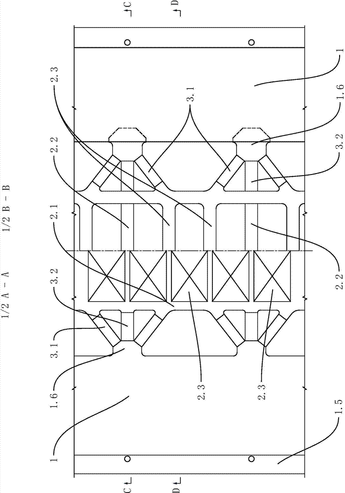 Main girder structure of long-span railway cable-stayed bridge