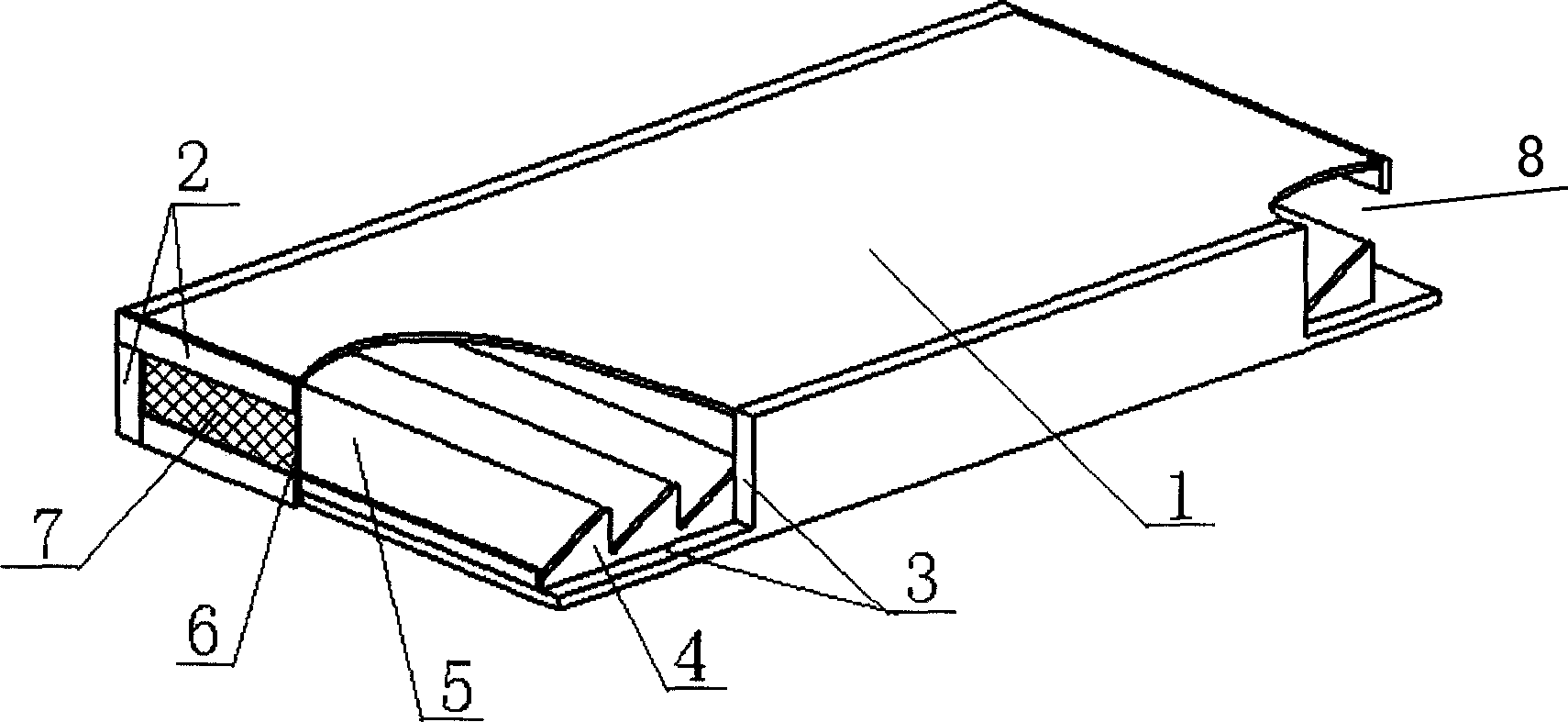 Solar air thermal collector with shutter type heat absorption plate core