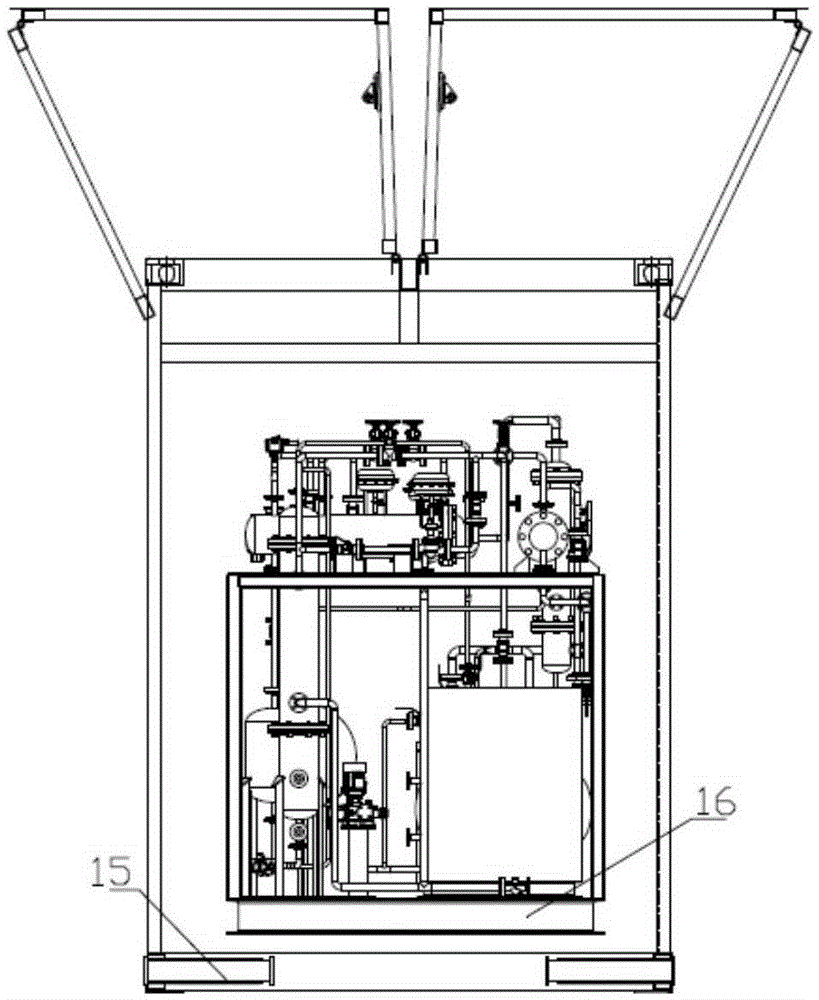 Movable gas permeation membrane separating device