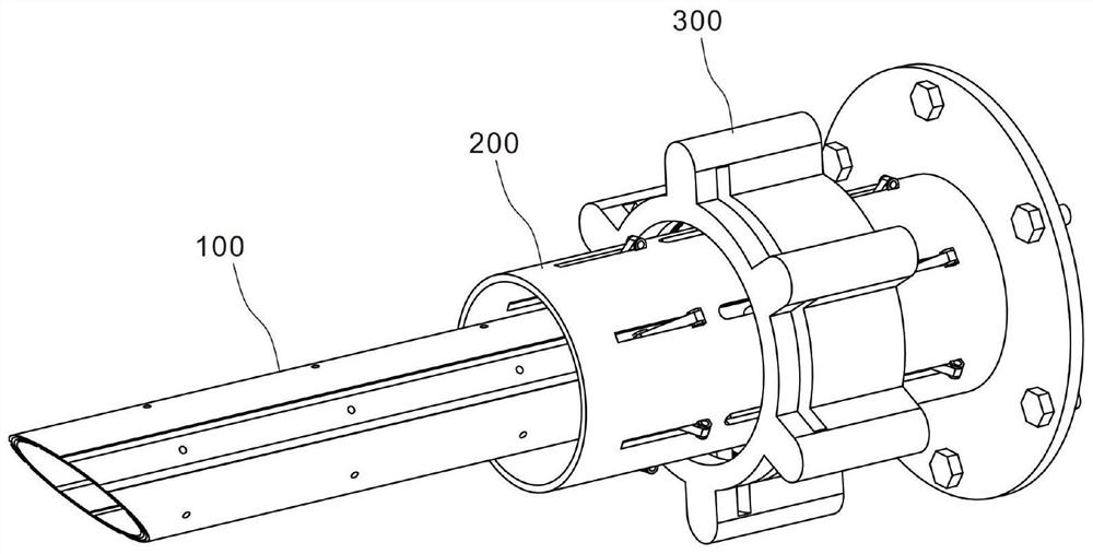 A cotton filling machine with adjustable cotton filling port