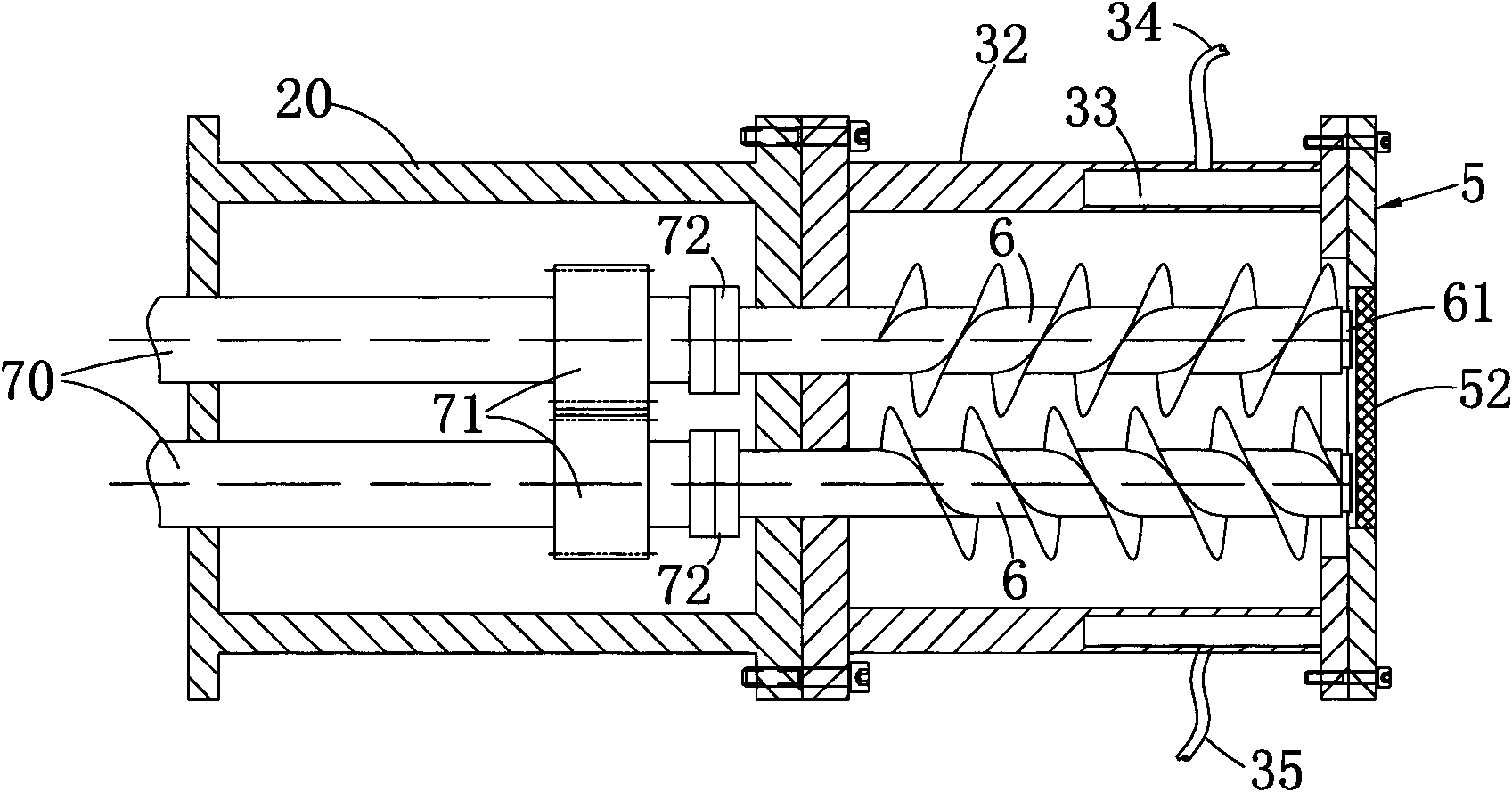 Bar extruding machine