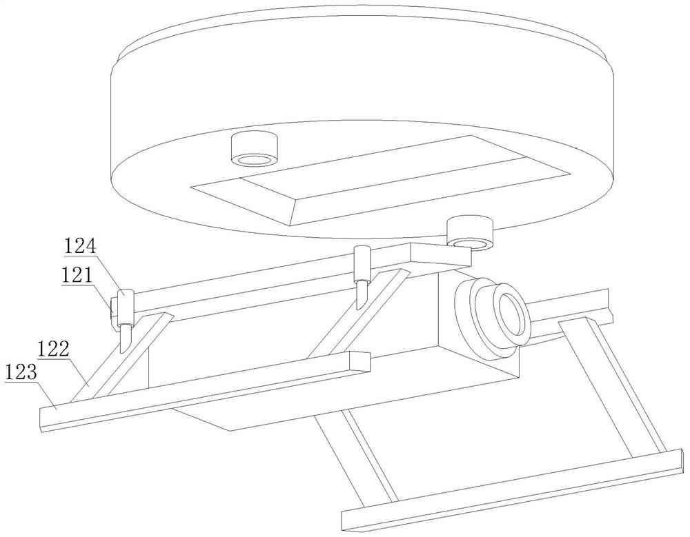 Stable lifting unmanned aerial vehicle device and descending and control method