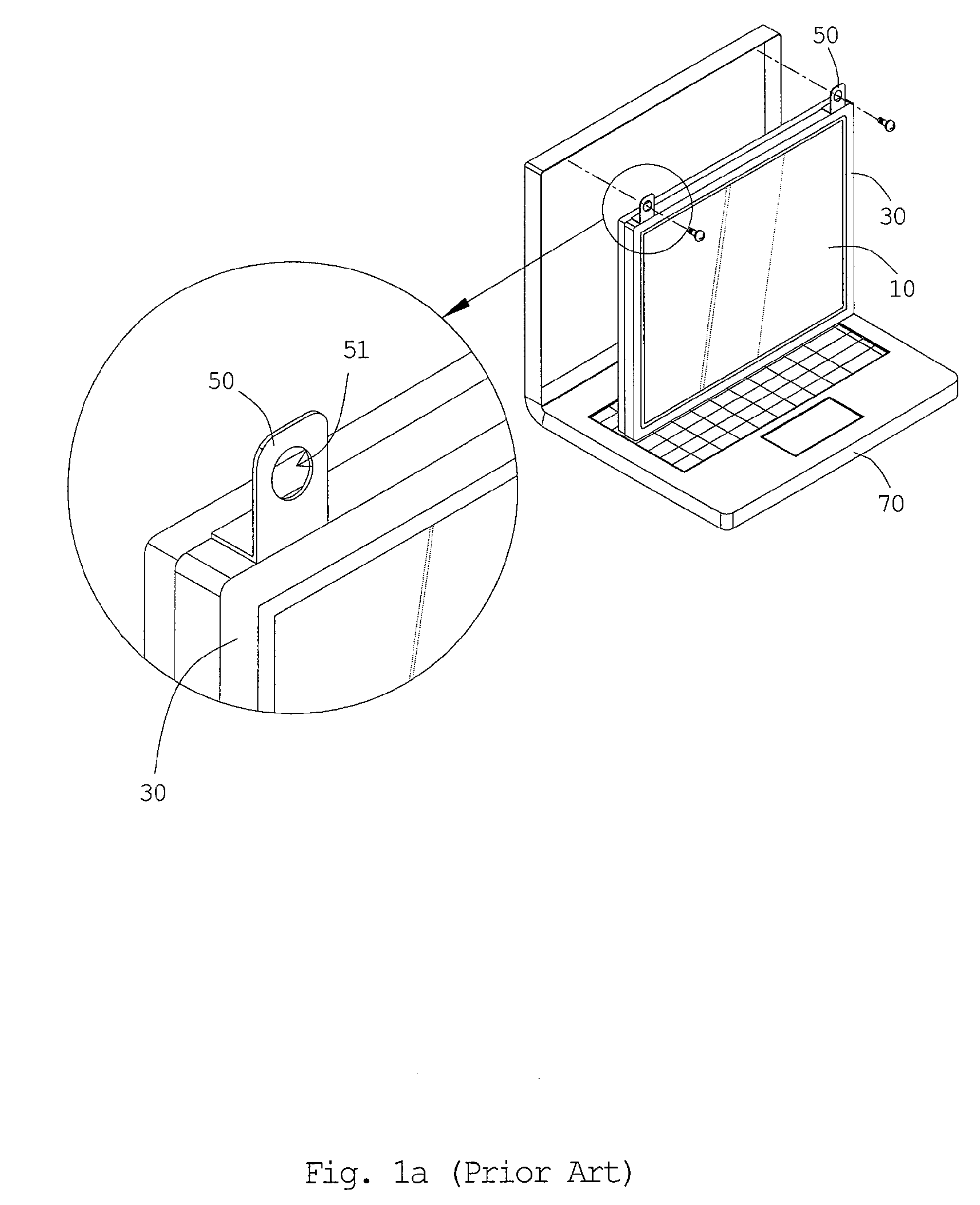 Frame with a mounting ear, display device using the frame and a method of manufacturing the same