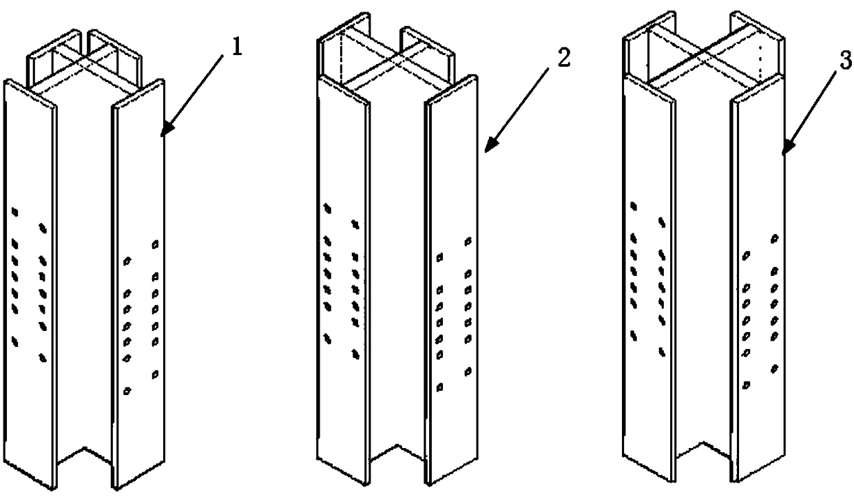 Post-earthquake self-reset mountable multi-section beam steel frame node