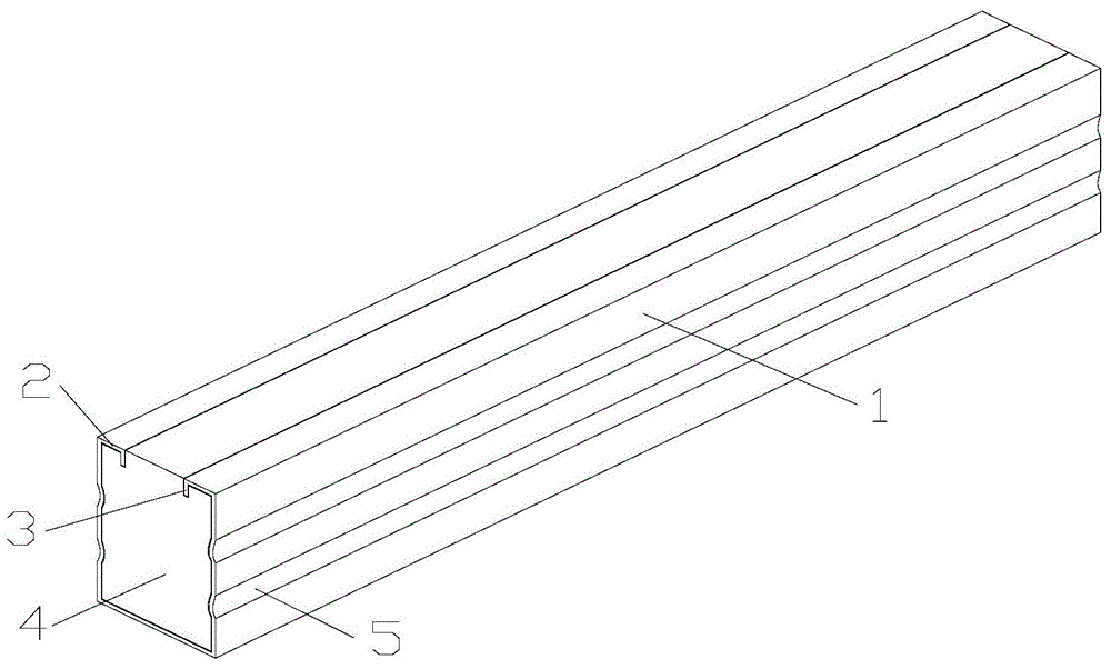 A composite building support and its manufacturing method