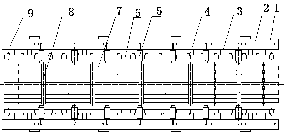 Device for conveying welded steel plate of H-shaped steel