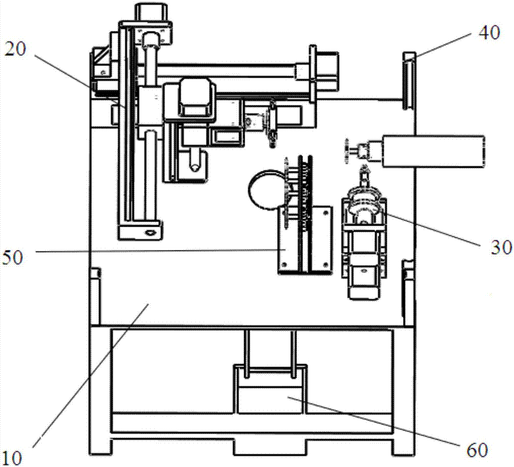 Device for automatically replacing grinding head