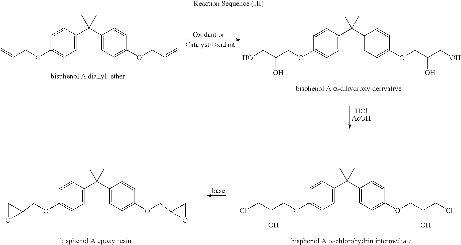 Process for manufacturing an alpha-dihydroxy derivative and epoxy resins prepared therefrom