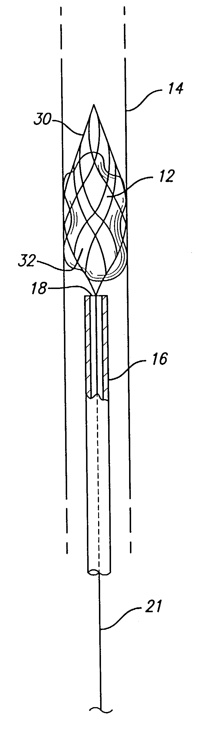 Device for removal of thrombus through physiological adhesion