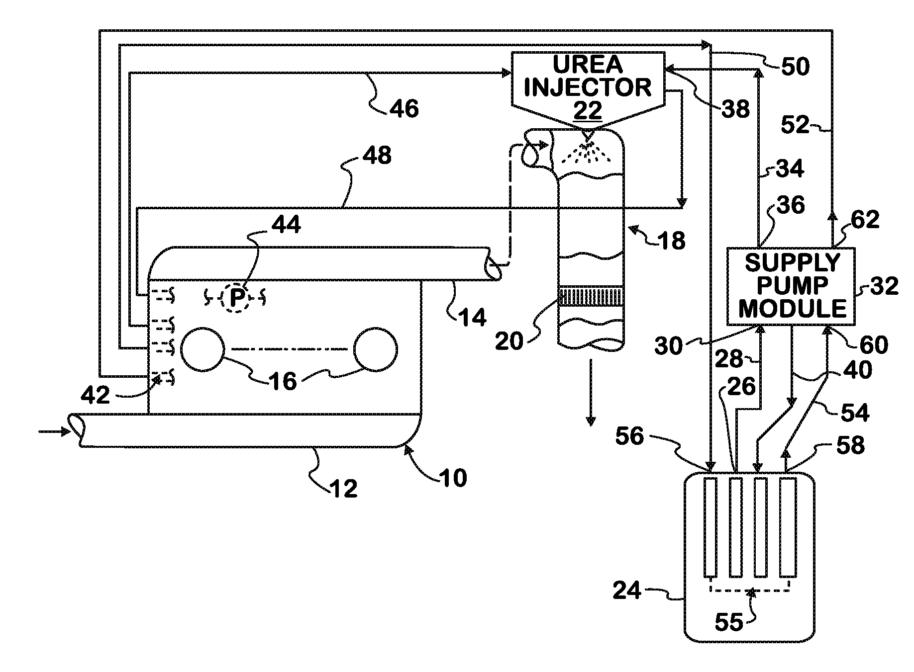 Quick-heating of a urea supply conduit for an engine exhaust after-treatment system