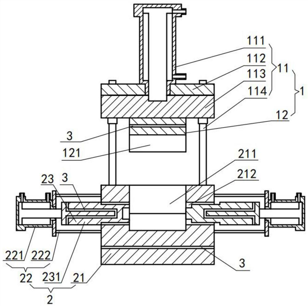 A kind of ultra-high molecular weight polymer shaped parts forming equipment with controllable orientation