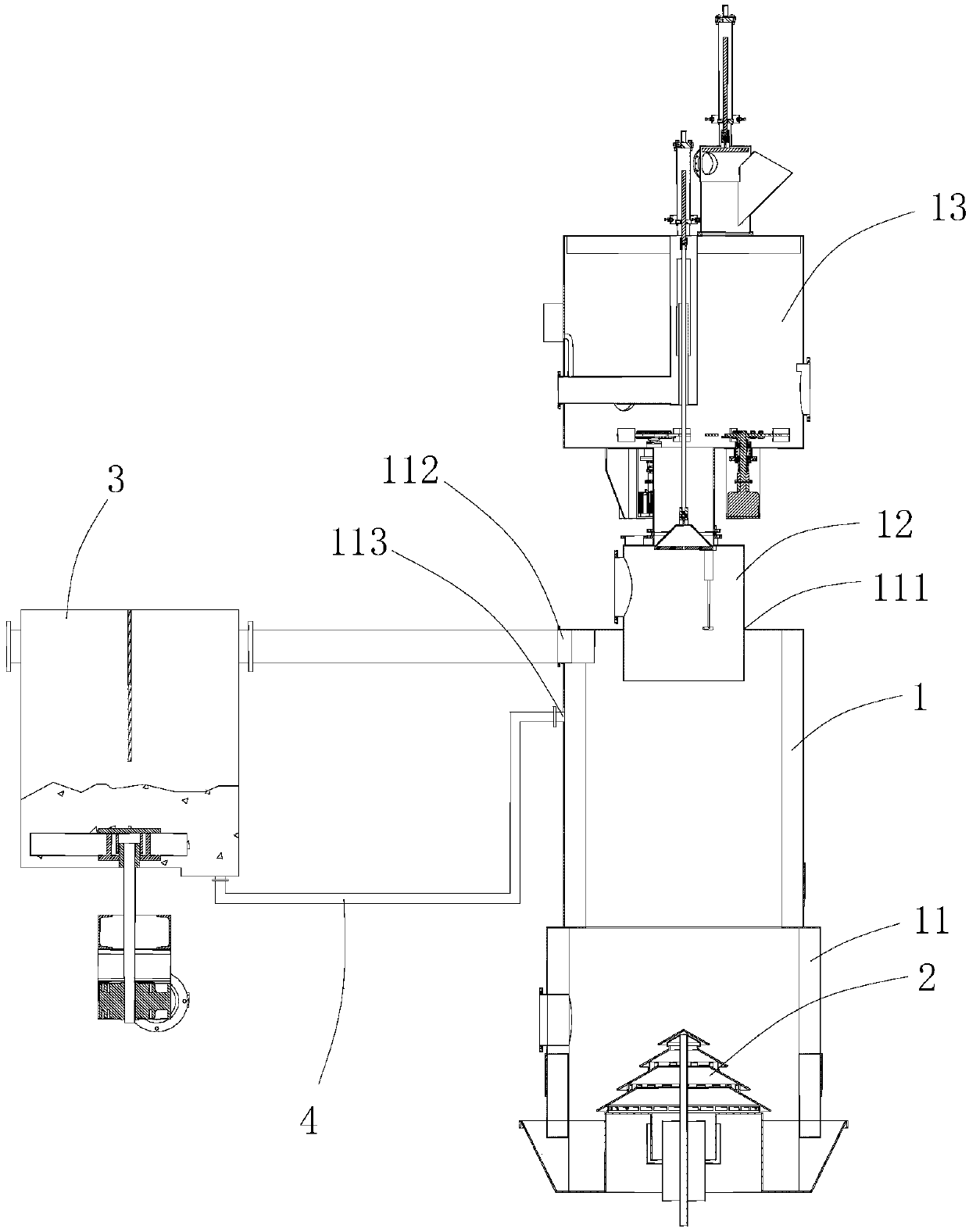 Treatment technology for preparing combustion gas by using biomass fixed-bed gasifier