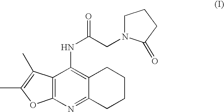 Polymorph forms of n-(2,3-dimethyl-5,6,7,8-tetrahydrofuro[2,3-b]quinolin-4-yl)-2-(2-oxopyrrolidin-1-1yl)acetamide