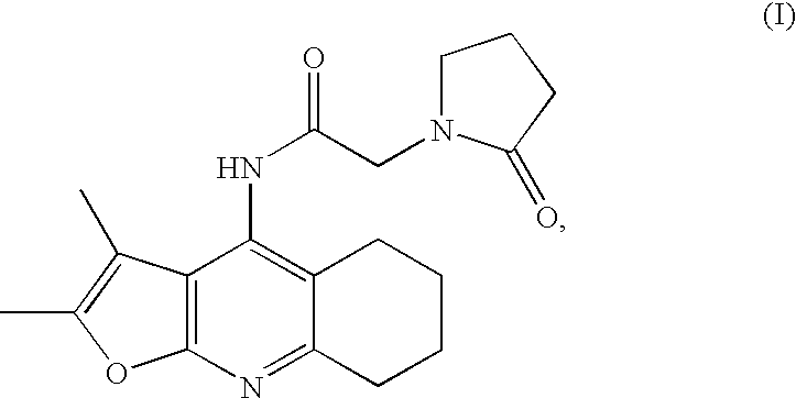 Polymorph forms of n-(2,3-dimethyl-5,6,7,8-tetrahydrofuro[2,3-b]quinolin-4-yl)-2-(2-oxopyrrolidin-1-1yl)acetamide