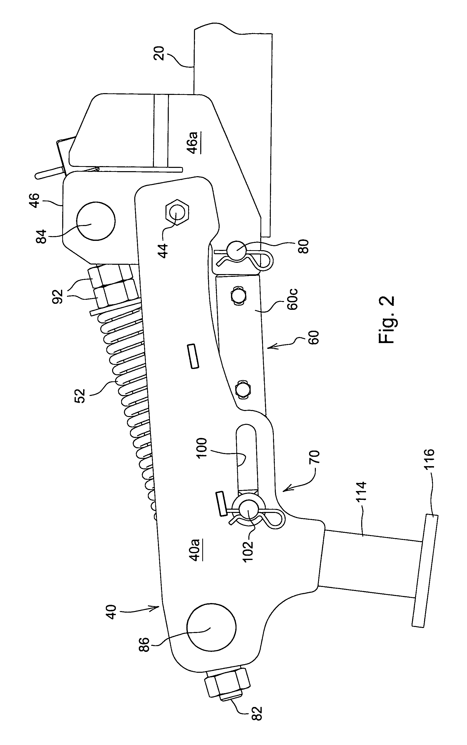 Hydraulic lift rolling basket structure for a tillage implement