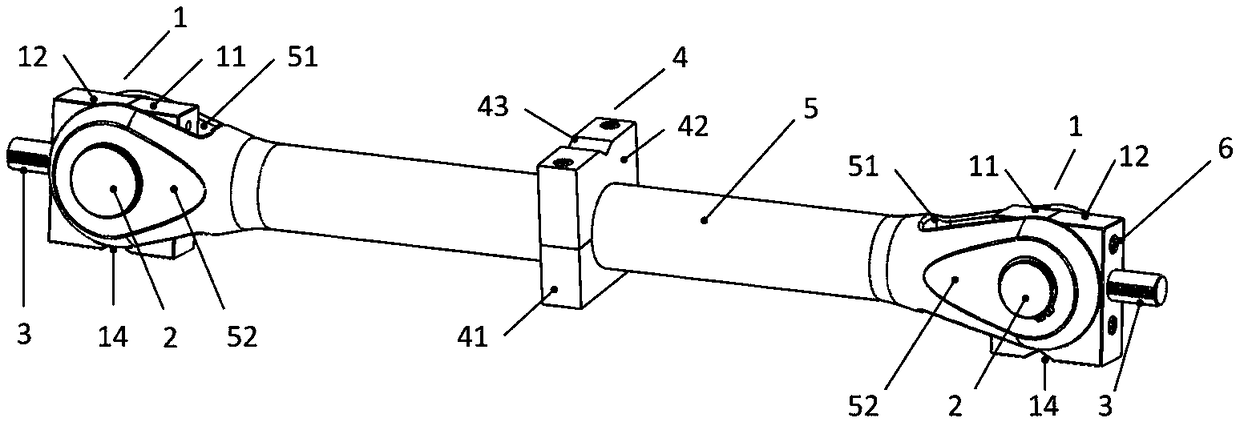 End fixture, mechanical test device and installation method