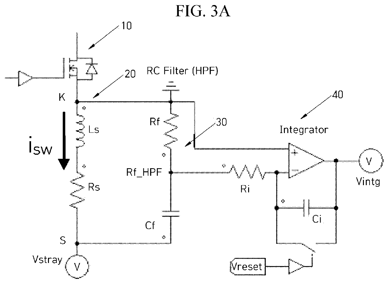 Apparatus and method for reducing temperature influence in measuring switching current