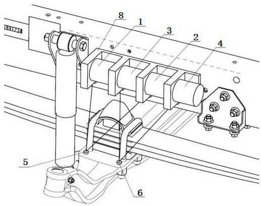 A commercial vehicle suspension system motion track vehicle measurement system and measurement method thereof