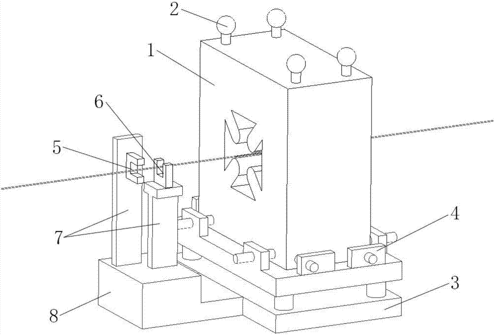 Wire positioning device and method based on quadrupole magnet and vibrating wire technology