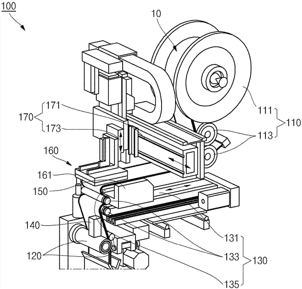 Automatic system for attaching label