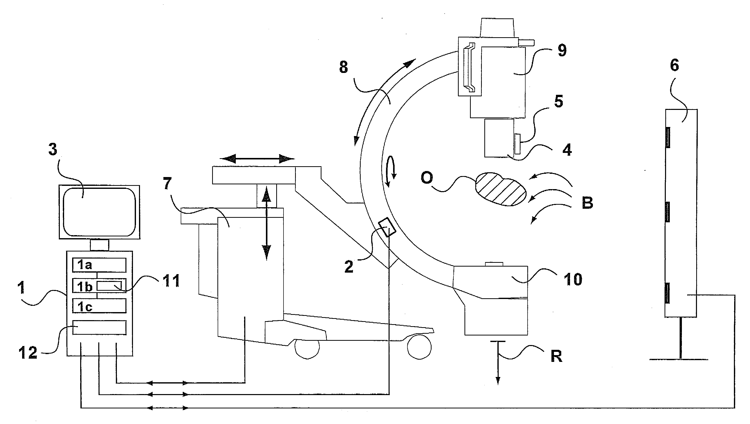 X-ray image recording system and x-ray recording method for recording image data with x-ray units for volume reconstruction