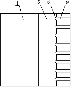A right-angle cement premix connecting column