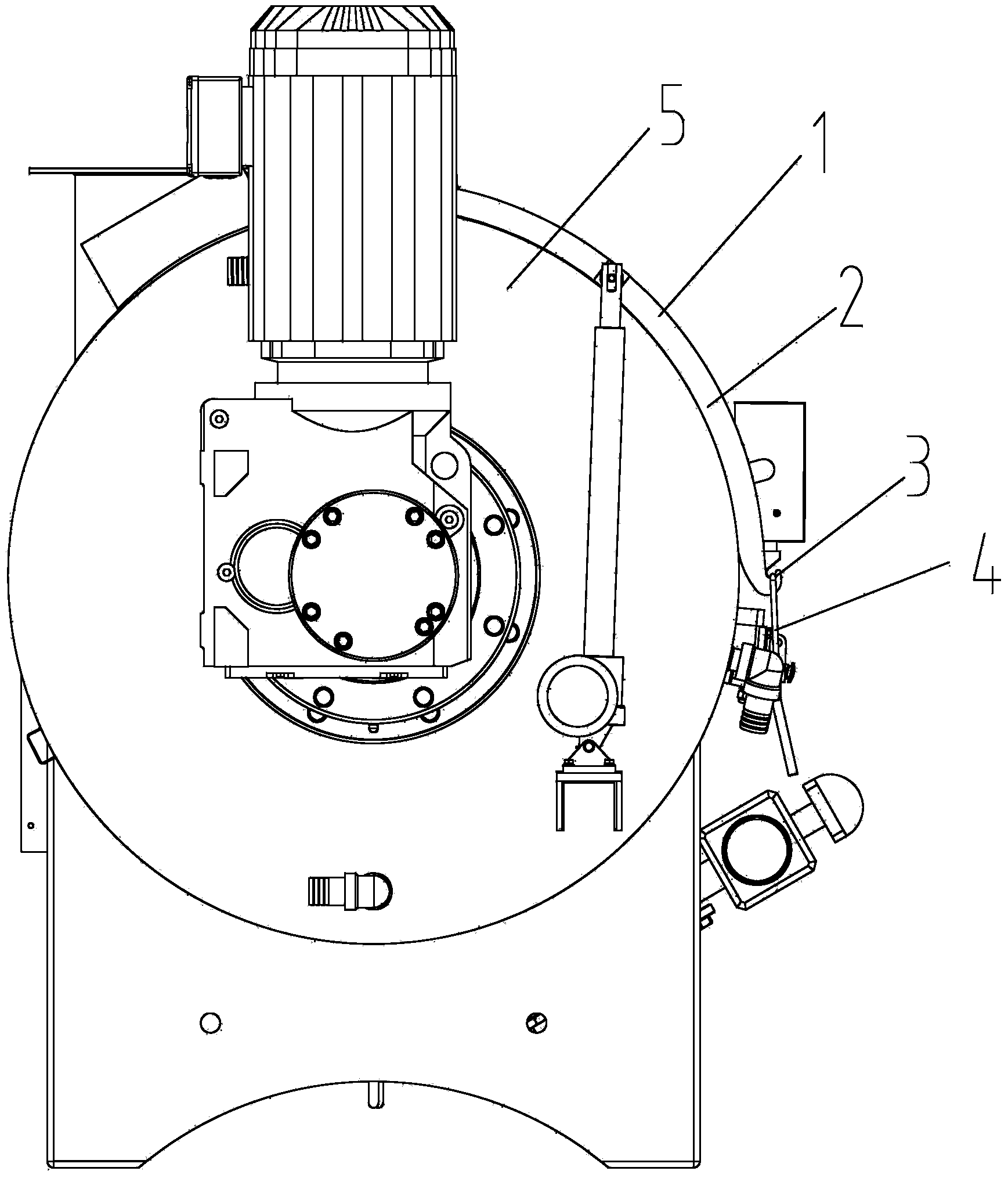 Cooling mixer upper cover sealing structure