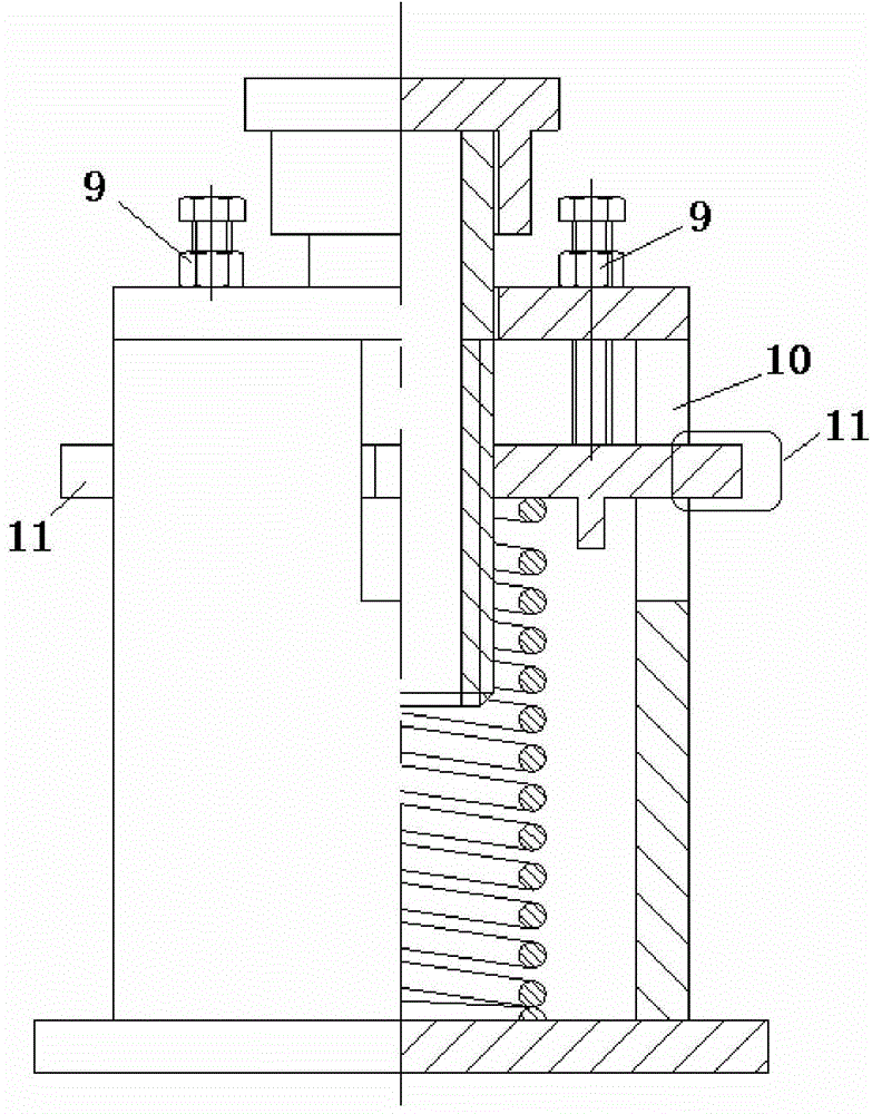 Elastic compensation device/group/bracket and absorption tower device