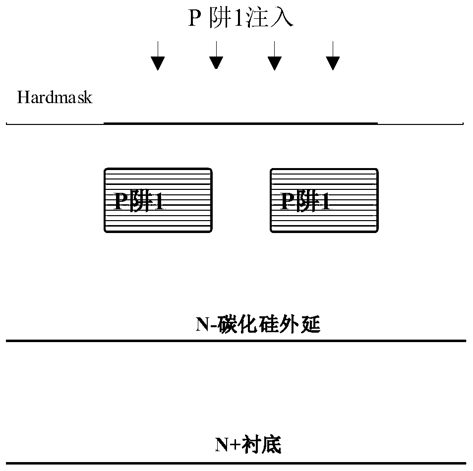 Short-channel silicon carbide MOSFET device integrating Schottky diode and manufacturing method of short-channel silicon carbide MOSFET device