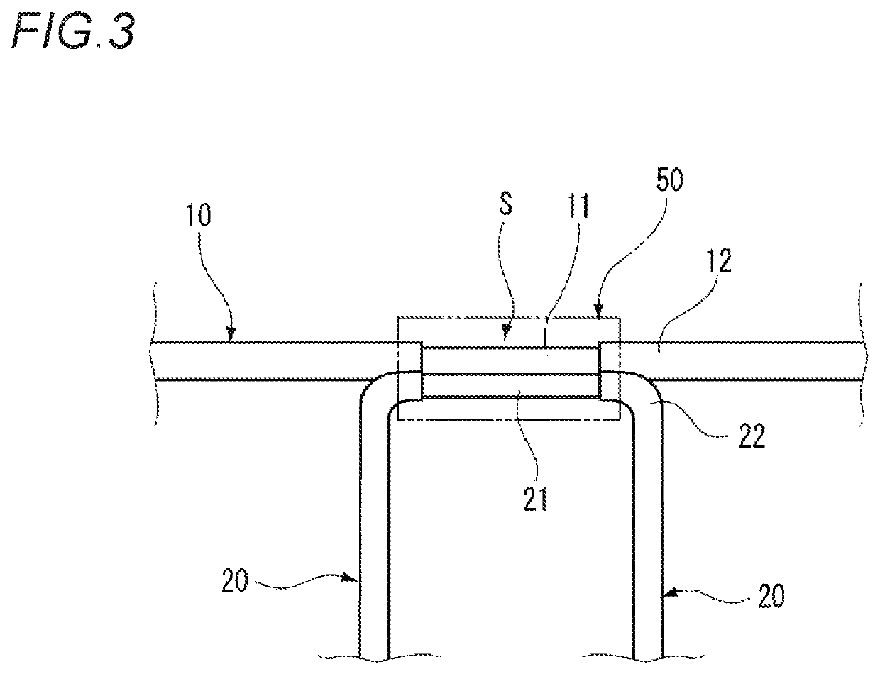 Branching circuit body and branching method of electric wires