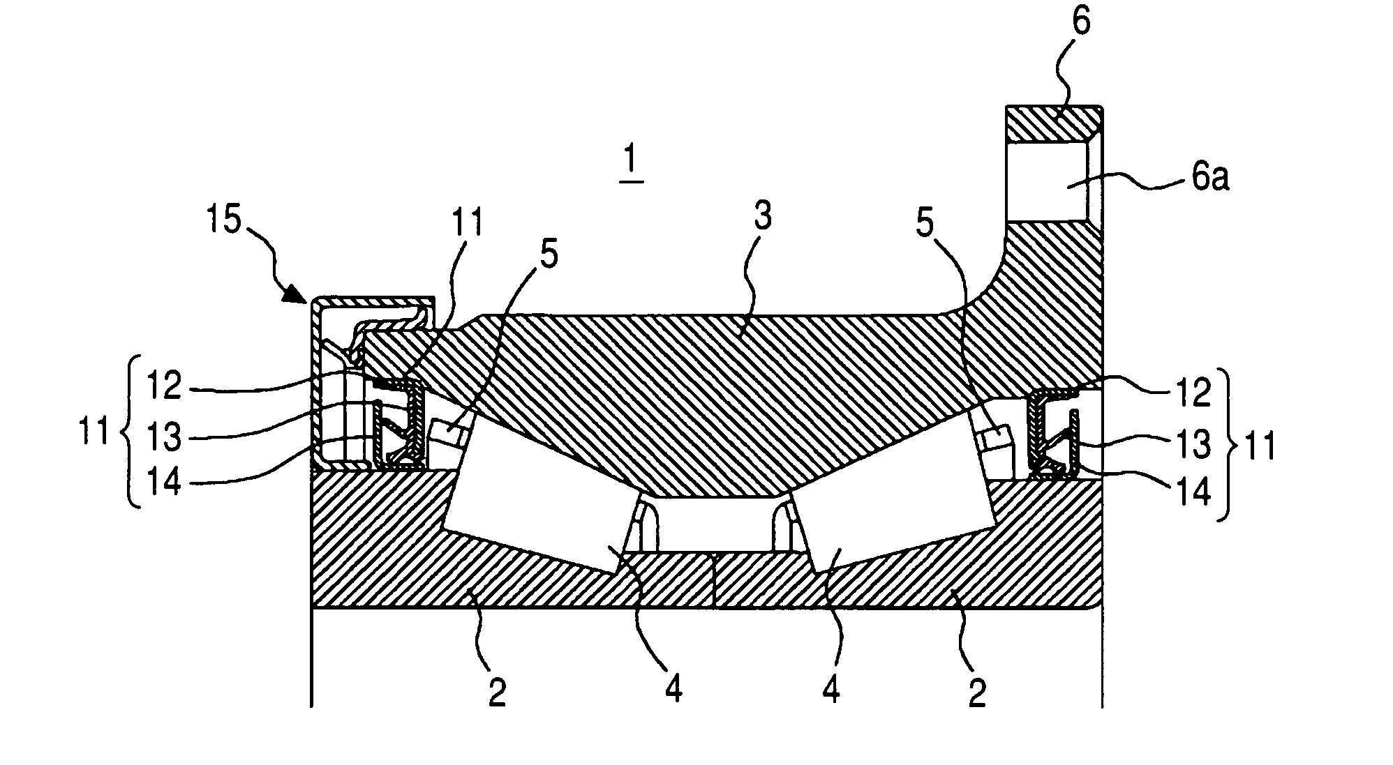 Bearing apparatus for axle