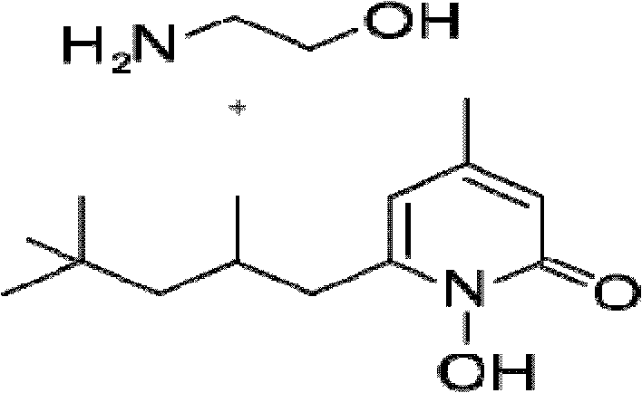 A hair anti-dandruff composition containing pyridone salt and allantoin