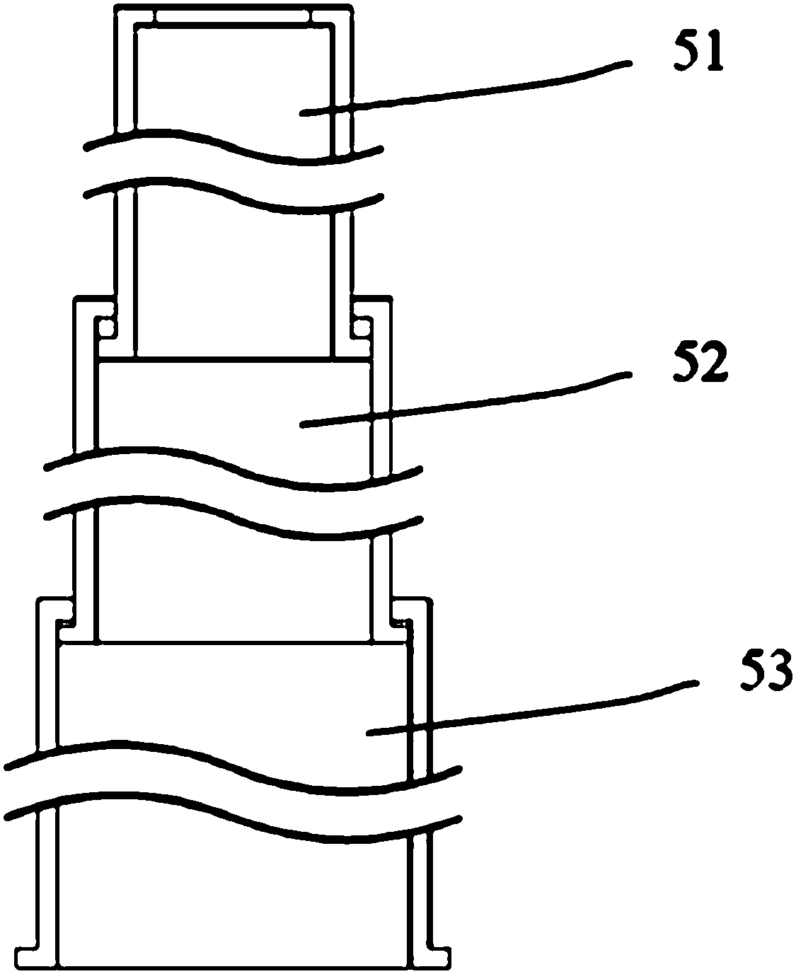 A temperature field device for vertical hvpe growth equipment