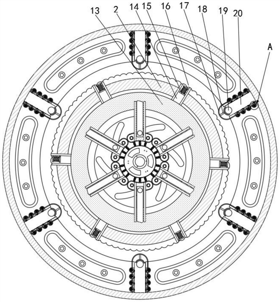 Textile fabric desizing disc based on gravity peak phase difference