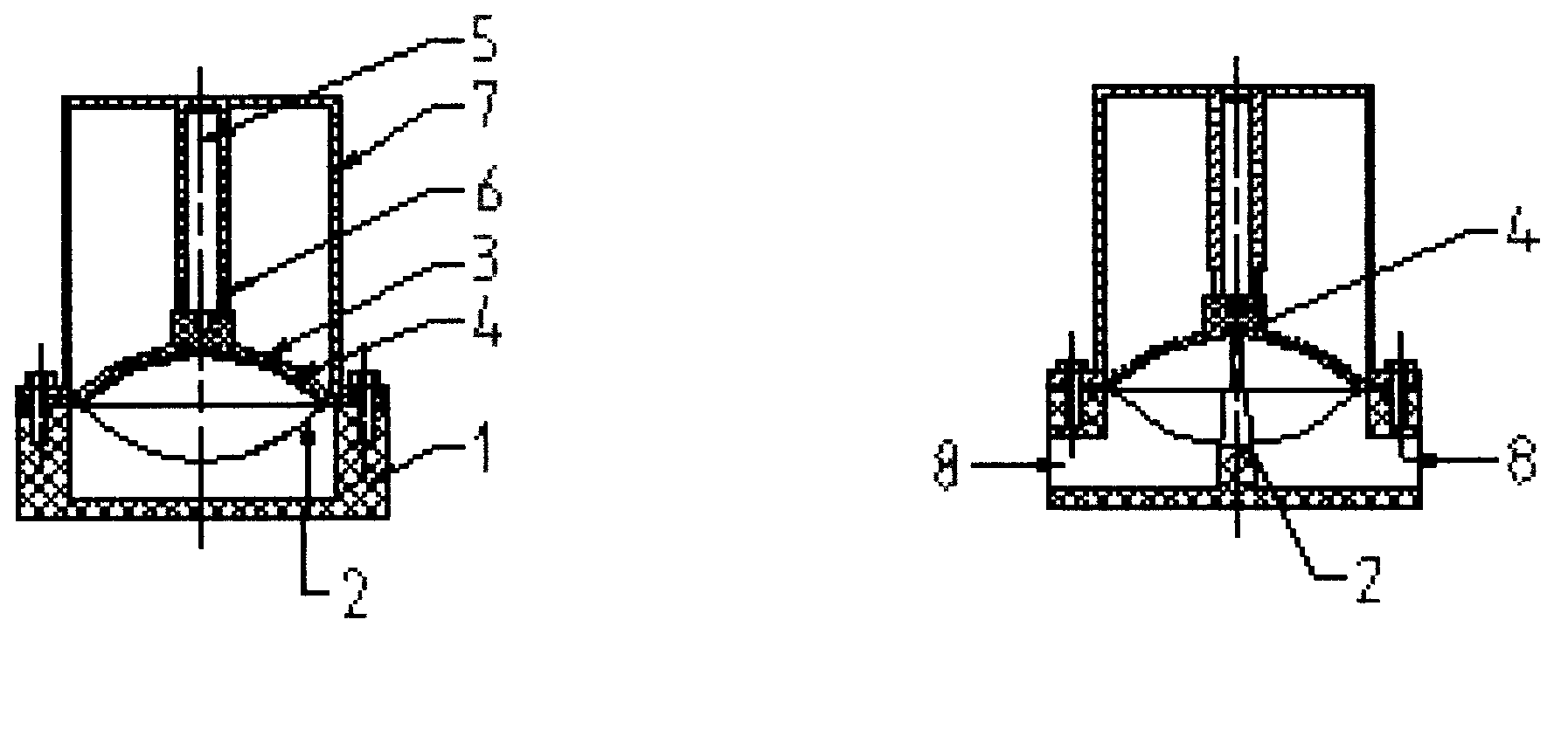 Inverted vacuum diaphragm valve