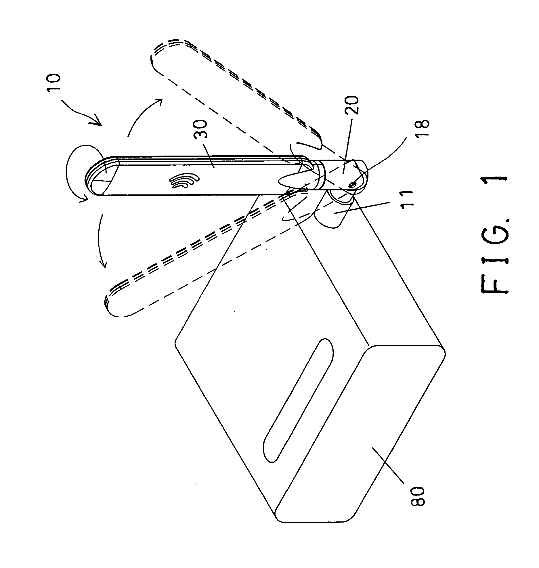 Antenna device having rotatable structure