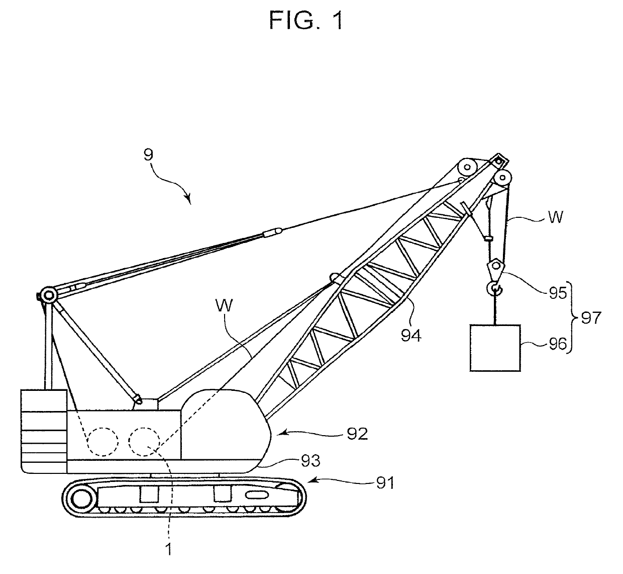 Electrically driven winch device and mobile crane