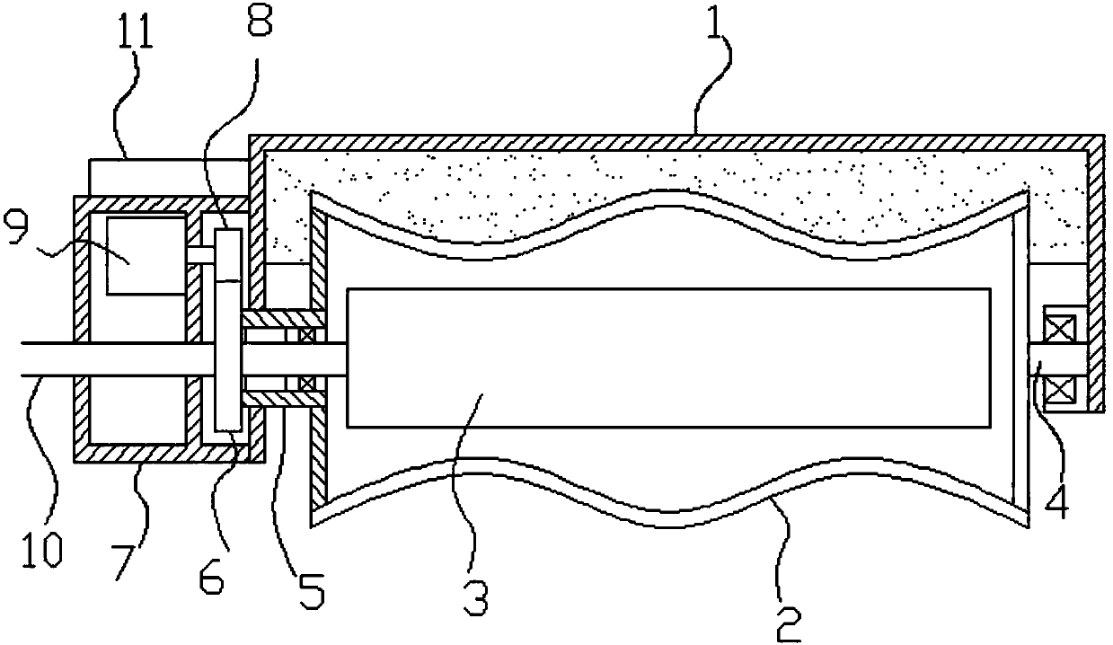 A fully automatic rotary reciprocating street lamp efficient cleaning system