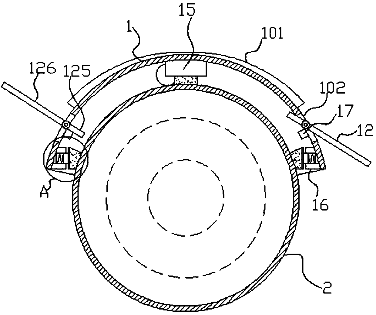 A fully automatic rotary reciprocating street lamp efficient cleaning system