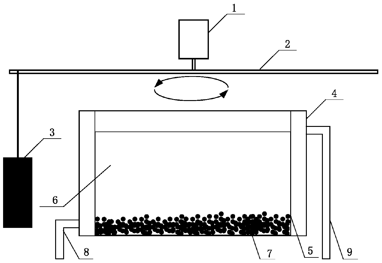 A phase change heat storage enhancement device based on a rotating magnetic field and its operating method