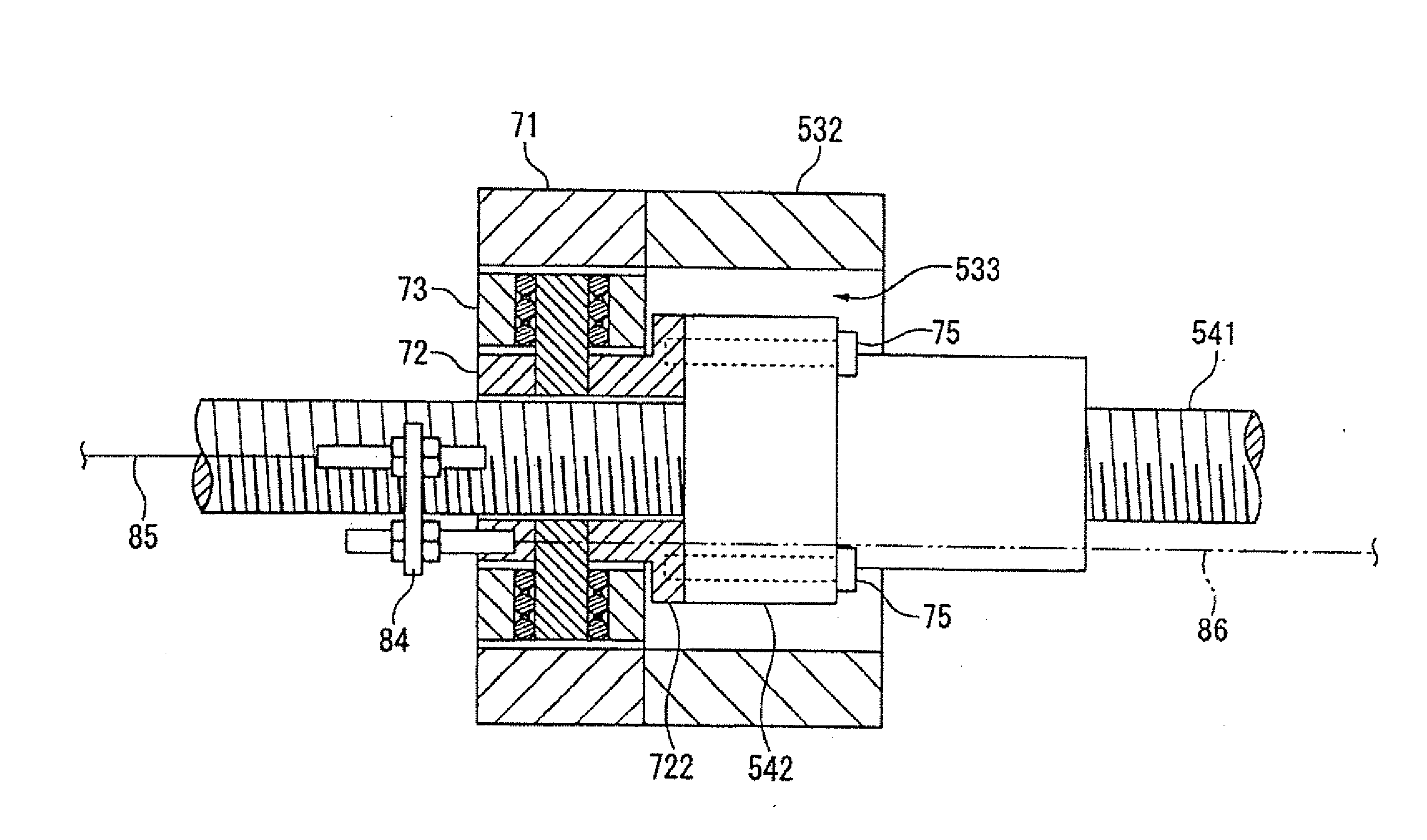 Synchronous moving device and image measuring apparatus