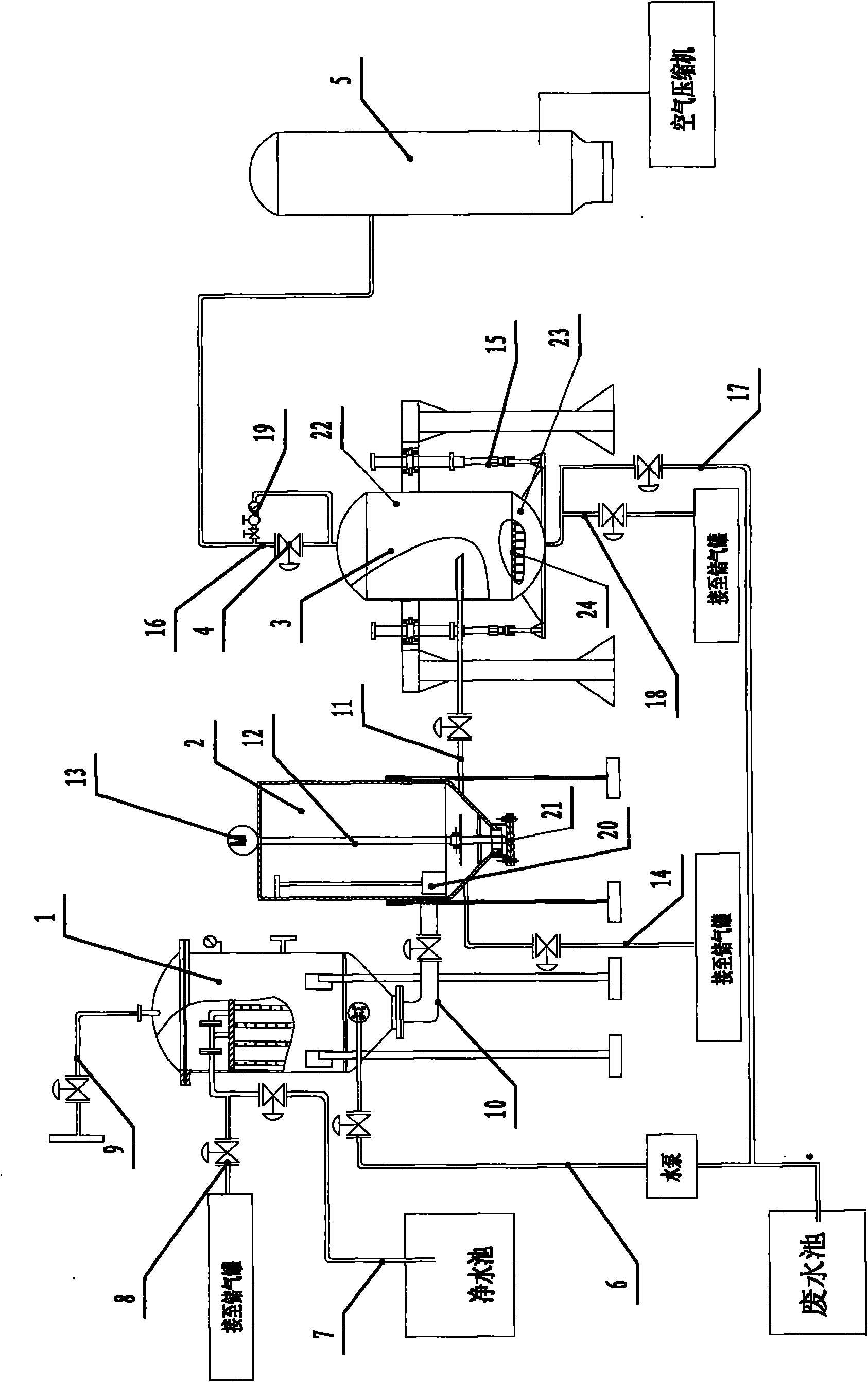 Barometric slag-water separation system