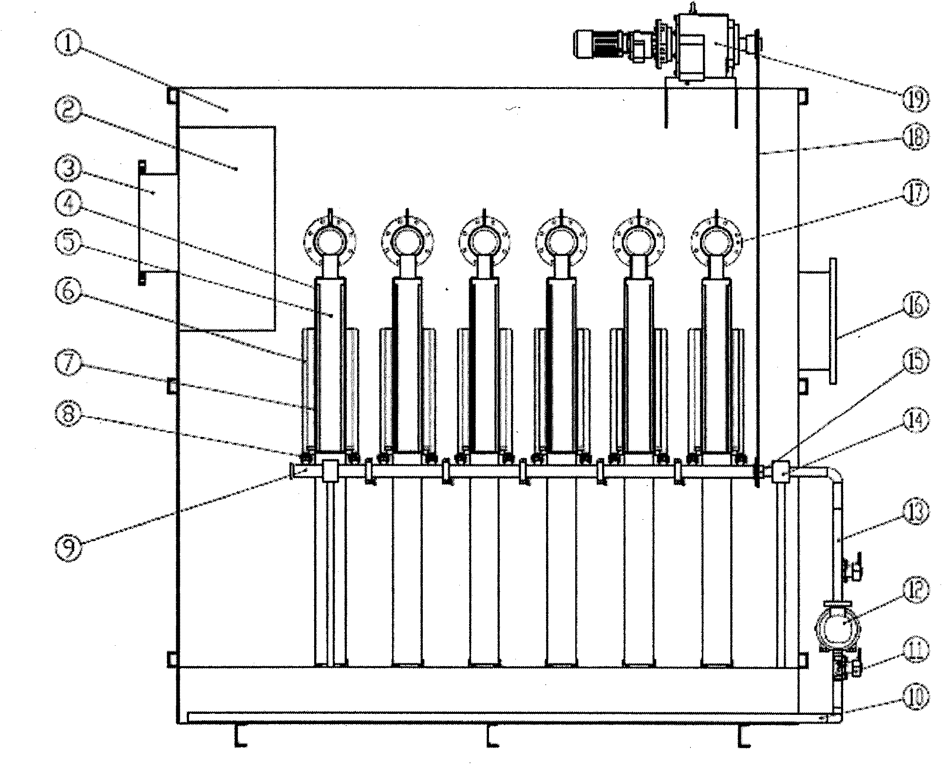 Microporous filter cloth filtering machine