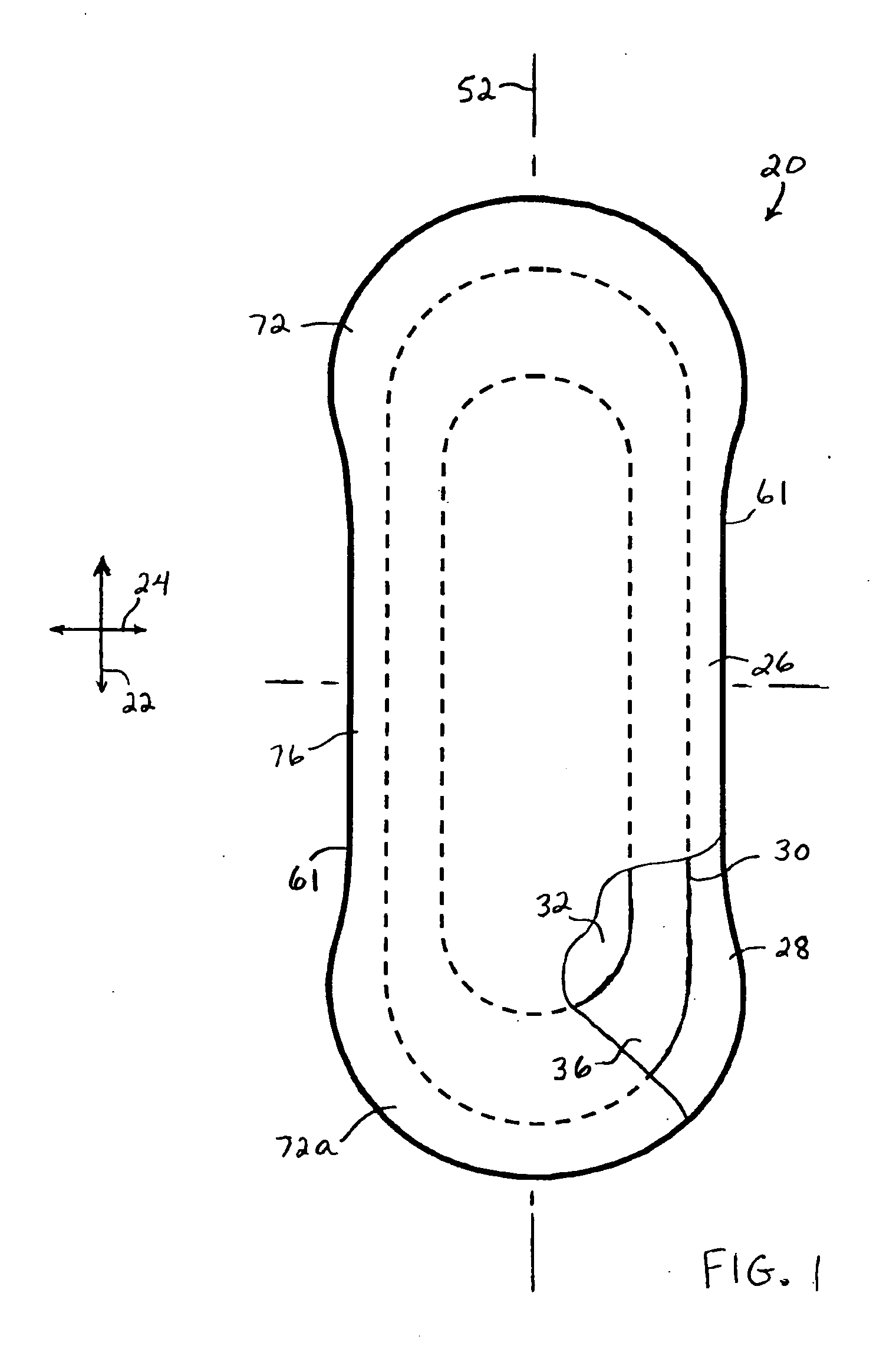Absorbent article with lengthwise, compact-fold