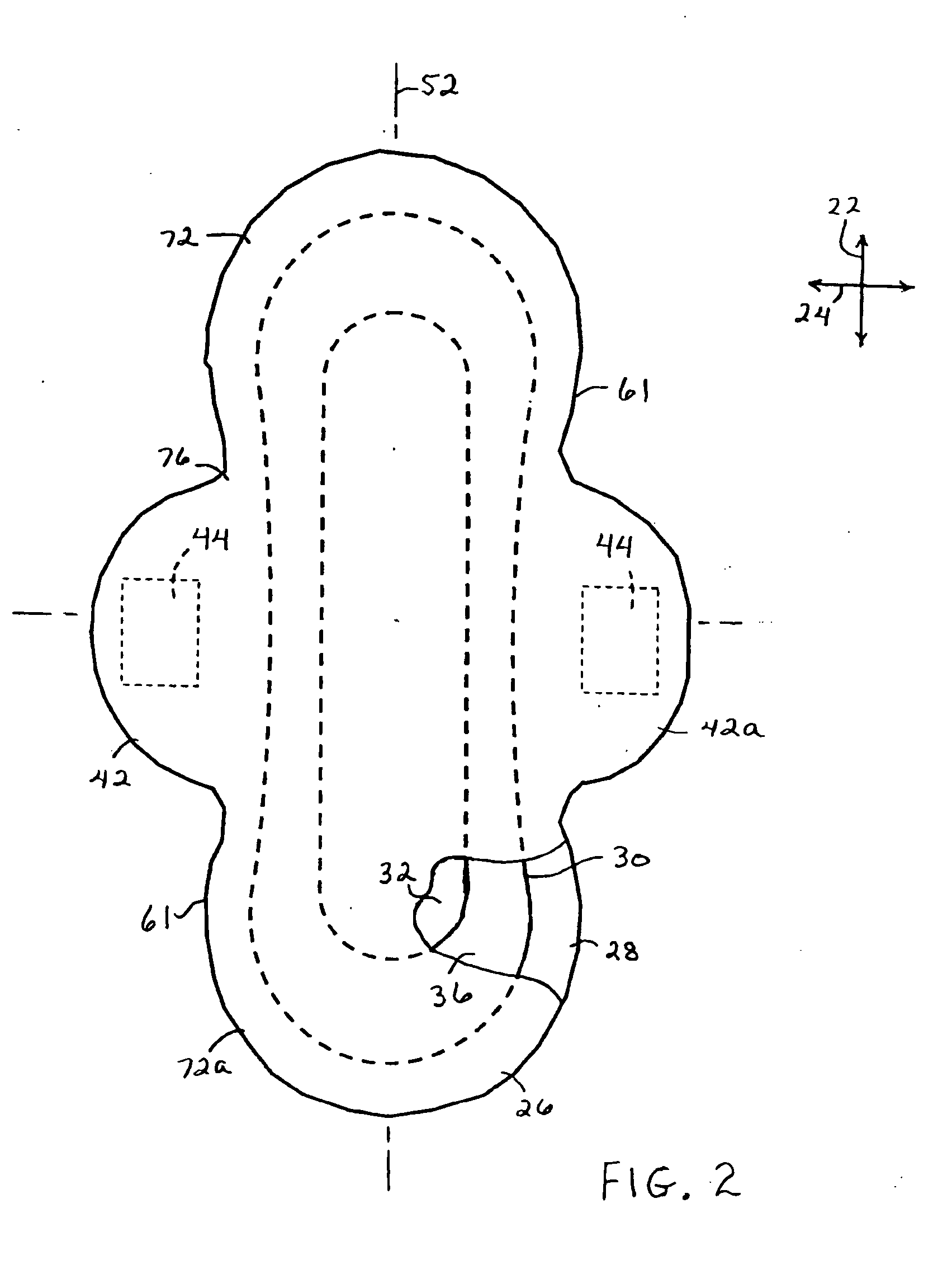 Absorbent article with lengthwise, compact-fold